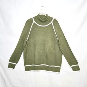 Evaless turtleneck Sweater. Green. XL